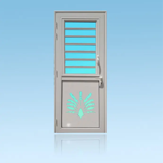 Porte décor 1 battant Arbre du Voyageur + jalousie