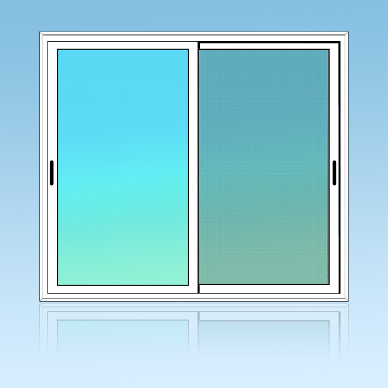 Coulissant porte 2 vantaux 3 rails + moustiquaire