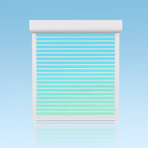 [VR90P] Volet roulant transparent lames 90 motorisé 