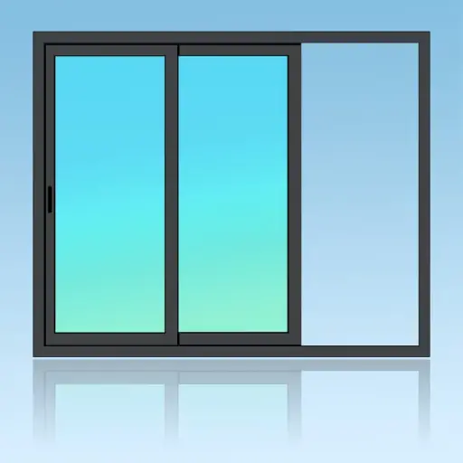 [CA21] Coulissant applique 2 vantaux 2 rails