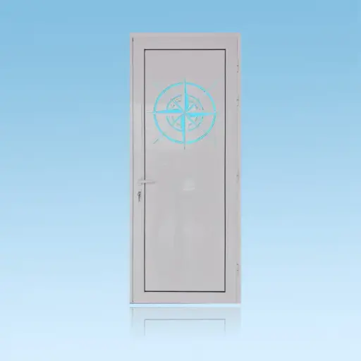 [PS11RDV] Porte décor 1 battant Rose des Vents