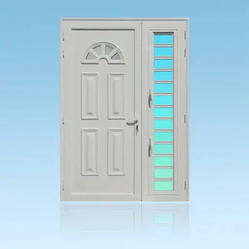 [PS21FLO+J] Porte décor 2 battants Florida + jalousie