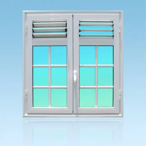 [OF24] Fenêtre 2 battants + 3 lames de ventilation